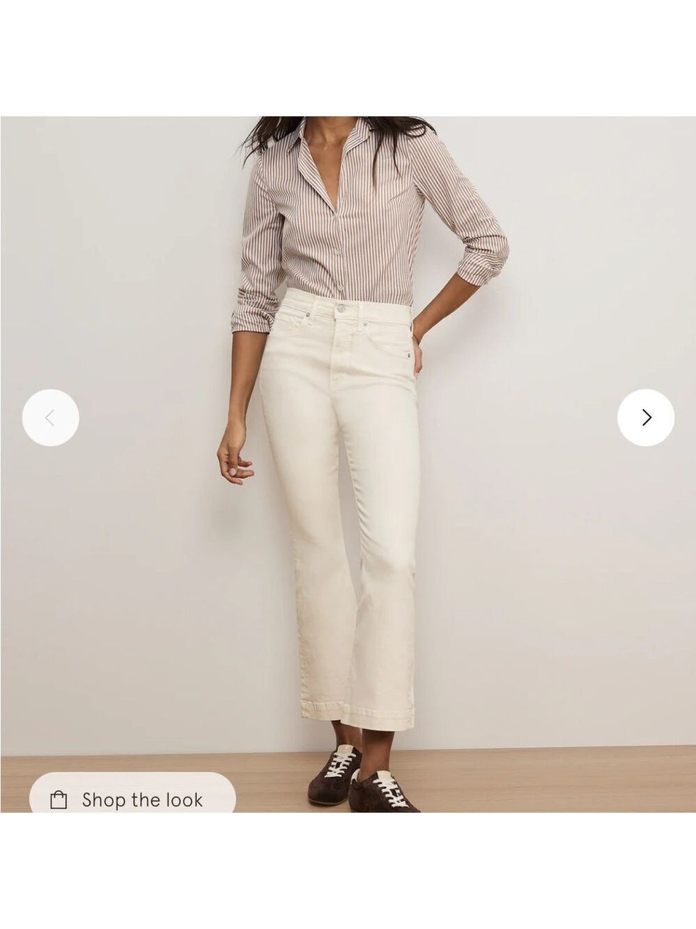Veronica Beard Carson Ankle Flare Jeans White Size 29
